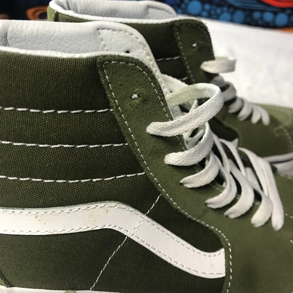 Olive Green High Top Vans